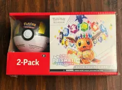 Pokemon TCG Prismatic Evolutions Elite Trainer Box ETB Pokeball Sams Club Bundle - Image 1
