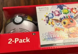 Pokemon TCG Prismatic Evolutions Elite Trainer Box ETB Pokeball Sams Club Bundle - Image 2