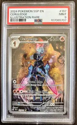 Ceruledge 197/191 Sv08: Surging Sparks 2024 Pokemon - PSA 9 - Image 1