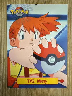 1999 Pokemon TV Animation Series 1 Misty #TV3 Black Logo NM - Image 1