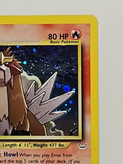 Entei Neo Revelation 6/64 Holo Rare Unlimited Pokemon Card HP - See Pictures - Image 5