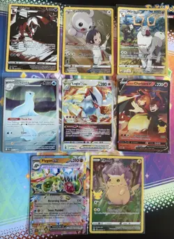 Pokemon Tcg English Full Art & Vstar Lugia & EX & AR & Celebrations Cards Bundle - Image 1