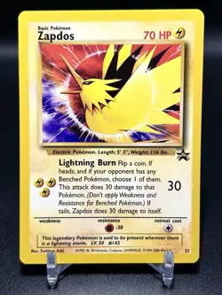 Pokemon Card - Zapdos #23 Black Star Promo + Ad Card (PACK FRESH) - Image 2