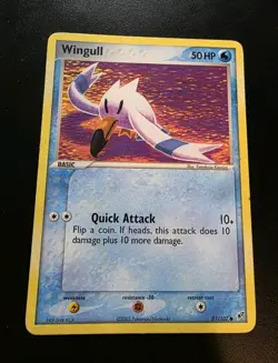 Wingull 81/107 EX Deoxys Common Pokemon Card - MP - Image 1