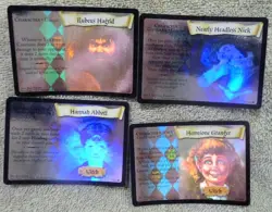 4 Harry Potter TCG Asst Reflector Foil Cards Headless Nick Granger Abbott Hagrid - Image 1