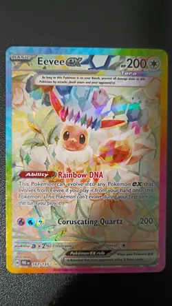 Pokemon Eevee EX TCG Special Illustration Rare Prismatic Evolutions Card 167/131 - Image 1