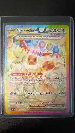 Pokemon Eevee EX TCG Special Illustration Rare Prismatic Evolutions Card 167/131 - Image 3