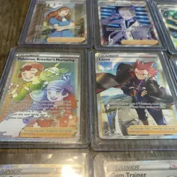 Pokemon Trainer Cards Lot Of 12 Irida, Arven, Leon, Lady, Wallace Etc M/NM - Image 3
