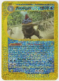 Pokemon - Feraligatr (Expedition Base Jumbo box topper reverse holo card - 2/12) - Image 1