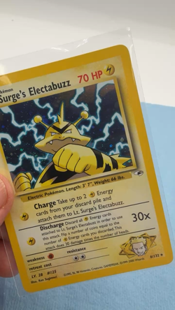 LT. SURGE’S ELECTABUZZ - 6/132 - Gym Heroes - Holo Pokemon Card VLP or No Play - Image 2