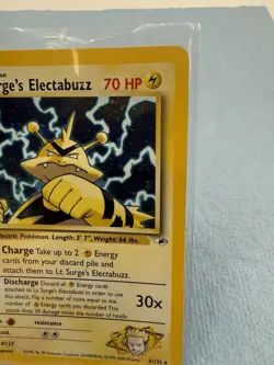 LT. SURGE’S ELECTABUZZ - 6/132 - Gym Heroes - Holo Pokemon Card VLP or No Play - Image 3