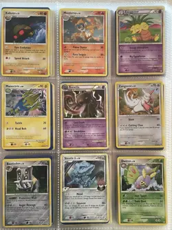 HUGE Vintage Pokemon Card Binder Lot DP 2007-2011🔥250 Cards!! Rares! Read Desc! - Image 1