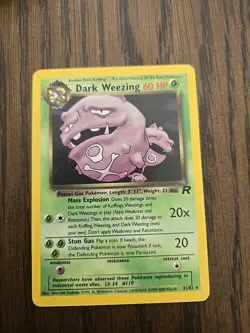 Pokemon Card - 1st Edition Dark Weezing Team Rocket 31/82 - Image 1