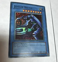 Yu-Gi-Oh Card - PP01-EN013 - JAVELIN BEETLE (super rare holo) - NM - Image 1