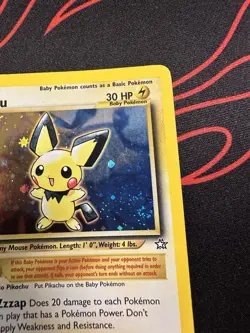 Pichu Neo Genesis 12/111 Holo Rare LP Pokemon Card SWIRL! - Image 4