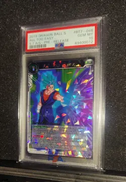 All Too Easy... (Pre Release) & Oath Of Z (SCR) - PSA 10 - Dragon Ball Cards - Image 2