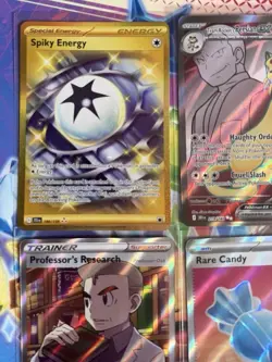 Pokemon Tcg English Full Art Card Bundle Inc Gold Spiky Energy & Team R Persian - Image 2