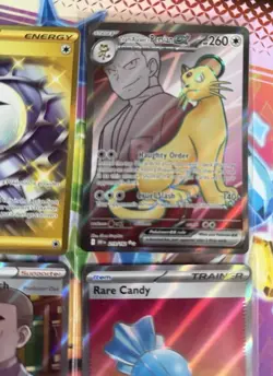 Pokemon Tcg English Full Art Card Bundle Inc Gold Spiky Energy & Team R Persian - Image 3