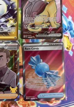 Pokemon Tcg English Full Art Card Bundle Inc Gold Spiky Energy & Team R Persian - Image 4
