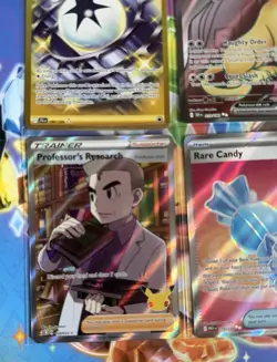 Pokemon Tcg English Full Art Card Bundle Inc Gold Spiky Energy & Team R Persian - Image 5