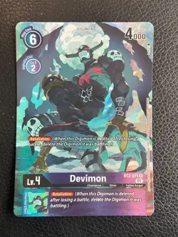 Devimon BT2-074 U Anniversary Promo - Digimon Card - Alt Alternative Art - Image 1