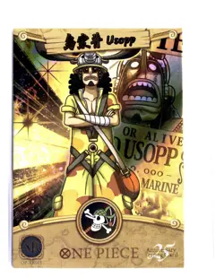 BOX HIT!!! One Piece 25th Anniversary Trading Card Usopp HOLOFOIL - Image 1