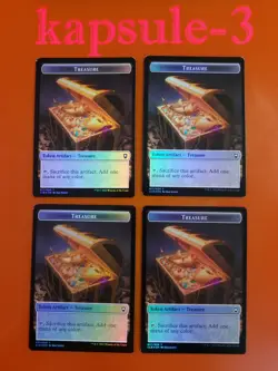 4x Saproling & Treasure | FOIL TOKEN | Battle for Baldur's Gate | MTG Magic - Image 2
