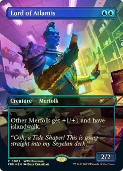Lord of Atlantis *Foil Borderless* POS Reward Promo NM Magic The Gathering MTG - Image 1