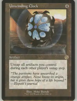 Unwinding Clock 61 Retro Border Non-Foil Near Mint BRR MTG - Image 1