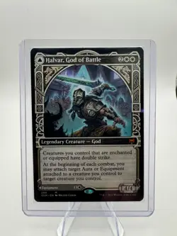 Halvar, God of Battle (Showcase) Kaldheim Regular KHM 299 Light Play - Image 2