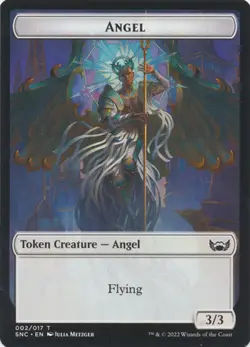 MTG Streets of New Capenna - Angel 3/3 & Treasure [Token] (Foil) - Image 1