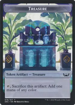 MTG Streets of New Capenna - Angel 3/3 & Treasure [Token] (Foil) - Image 2