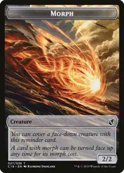 10 Plant Token (017/029) / Morph Token (027/029) - Commander 2019 - MtG - Image 2