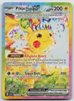 Pikachu EX SIR 238/191 Surging Sparks Near Mint Condition Pokemon Tcg - Image 1