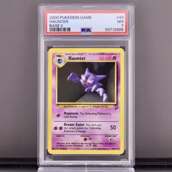 2000 Pokemon Haunter #43 Base Set 2 - PSA 7 NM - Dream Eater Classic! - Image 1