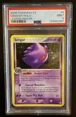 2006 POKEMON EX LEGEND MAKER #5 GENGAR HOLO PSA 9 - Image 1