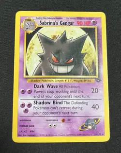 Pokemon Sabrina's Gengar 29/132 Gym Challenge WOTC NM - Image 1