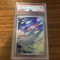 PSA 9 Minior 2023 Paradox Rift FA Holo Illustration Rare 201/182 Pokemon - Image 1