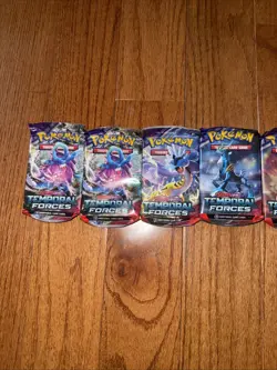 Lot Of 7x Pokemon Scarlet & Violet Temporal Forces Booster Packs Factory Sealed - Image 2