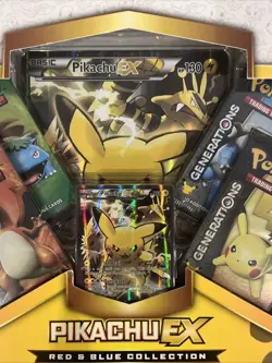 Pokemon 20th Anniversary Red & Blue Collection Pikachu EX Box *Factory Sealed* - Image 4