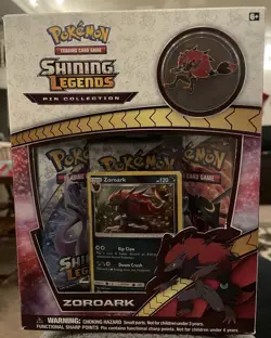 Pokemon Shining Legends Zoroark Pin Collection Factory Sealed - Image 1