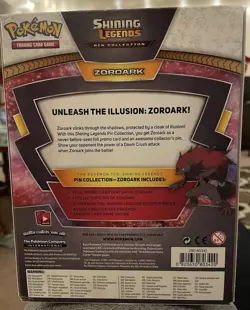 Pokemon Shining Legends Zoroark Pin Collection Factory Sealed - Image 2