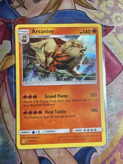 Arcanine 22/149 Pokemon TCG 2017 Rare Holo Sun & Moon FREE SHIPPING - Image 1