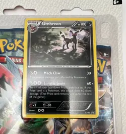 (402902) Pokemon XY Breakpoint Booster Umbreon 3-Pack Blister - Factory Sealed - Image 2