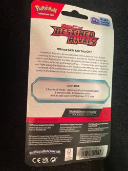 Pokemon Destined Rivals Blister-Eevee Promo-Factory Sealed - Image 4
