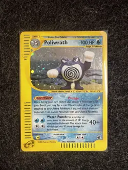 Pokemon Poliwrath Expedition Base Set 024/165 Holo - Near Mint - Image 1
