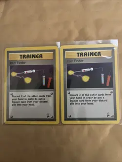 X2 POKEMON ITEM FINDER 103/130 RARE TRAINER BASE SET 2 LP/HP + free shipping - Image 1