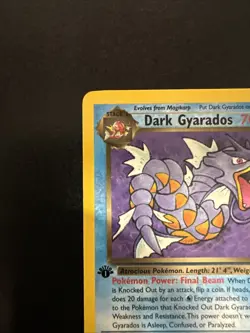Pokemon TCG Dark Gyarados 25/82 1st Edition Team Rocket Non-Holo Rare - Image 5