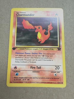 2000 Vintage Pokemon TCG 1ST EDITION Team Rocket Fire Charmander #50/82 NM Rare - Image 1