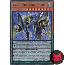Yugioh D/D/D Vice King Requiem GFP2-EN002 Ultra Rare 1st Edition NM - Image 1